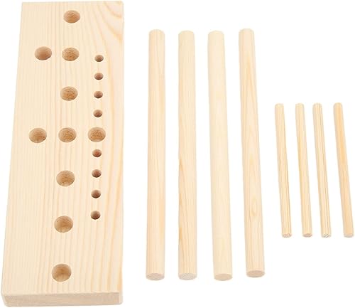 Miniatura 9 de Herramienta para hacer lazos, herramienta de fabricación de lazos para cinta, corona de madera, herramienta ajustable con palos de tablero para