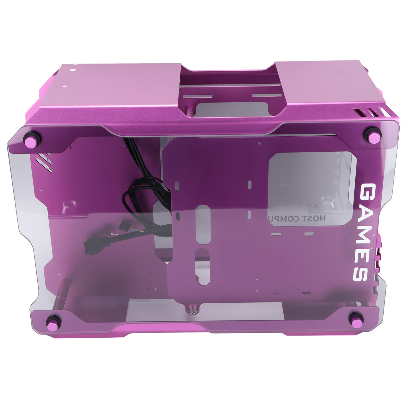 Bewinner Custodia da Gioco per PC Premium ATX Case, ATX Matx Open Mini Chassis da Gioco Raffreddato Ad Acqua, Pannelli in Vetro Temperato Case da Gioco per PC Chassis per Computer