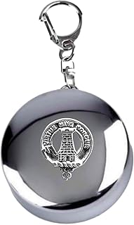 MacLean Scottish Clan Crest Folding Cup Key Chain (Sterling Silver)