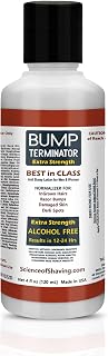 Bump Terminator Extra Strength Alcohol-Free Bumps Lotion, Razor Bump Treatment for Men & Women (4 Fluid Ounces)