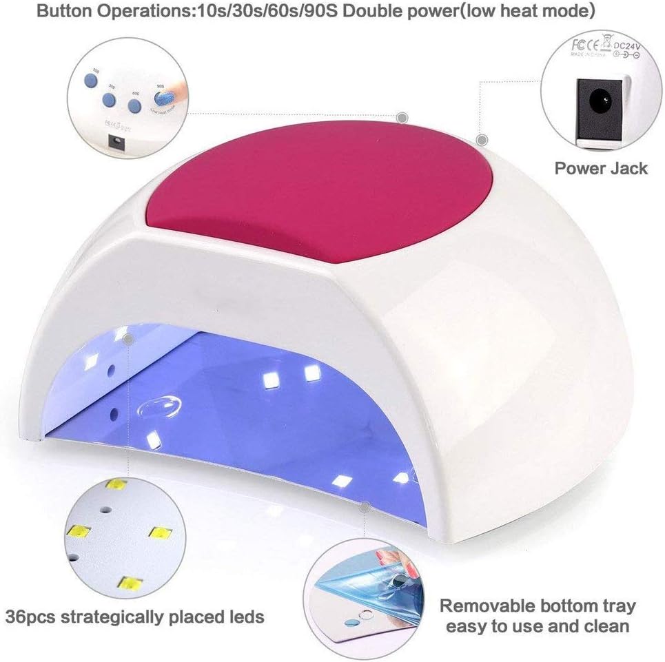 Nail Lamp-with Timer Setting,Senor for Gel Nails and Toe Curing Lamp Dryer with