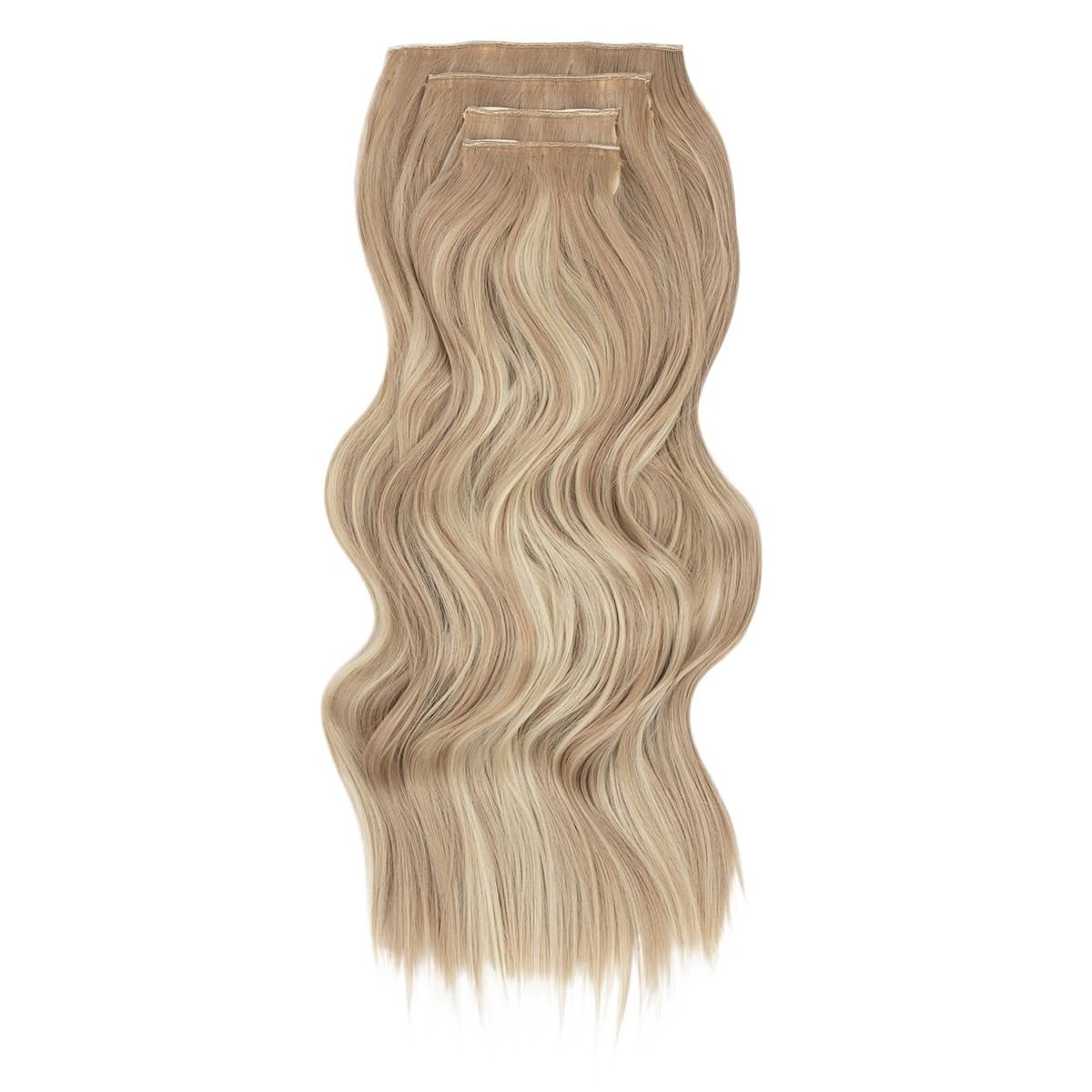 Women's four-piece wig piece water ripple long curly hair extension piece wig(16H613)
