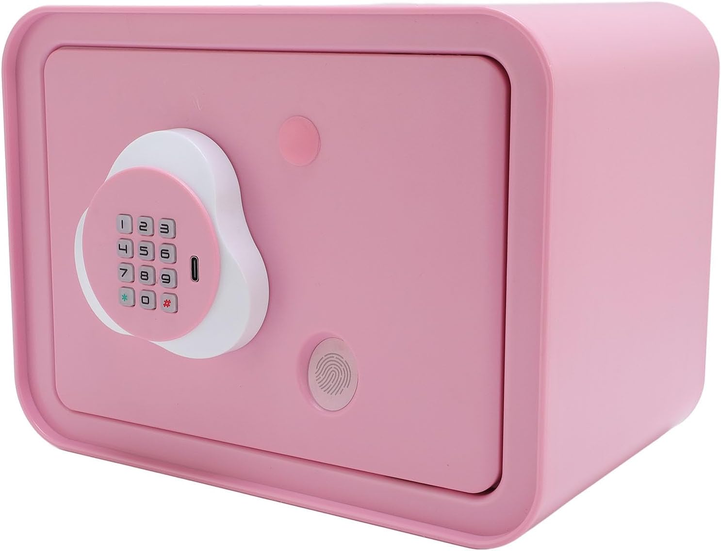 Dioche Bank for Kids Cute Childrens Piggy Bank, Multi-Functional Cartoon Banknote Automatic Rolling Storage Box, Fingerprint Unlock, Large Capacity Piggy, Pink. (Pink) image 4
