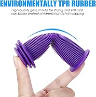 Vista 5 de Empuñaduras de bicicleta para niños, empuñaduras de manillar de bicicleta de 4.134 in con patrón de hongos para bicicletas, bicicletas de equilibrio