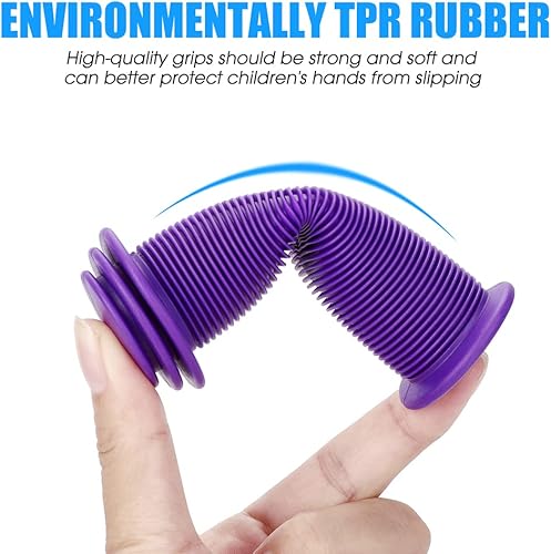 Miniatura 5 de Empuñaduras de bicicleta para niños, empuñaduras de manillar de bicicleta de 4.134 in con patrón de hongos para bicicletas, bicicletas de equilibrio