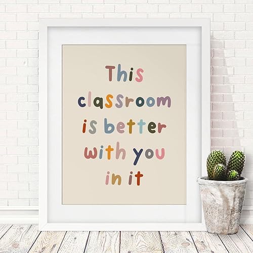 Miniatura 6 de This Classroom is Better with You In It, Positive Motivational Wall Decor, Signs for Teachers, Classroom Wall Decor, Class Room Welcome Sign,