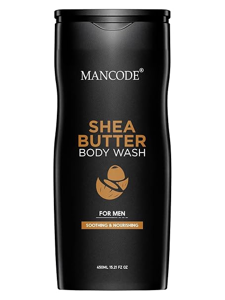 MAN CODE Sheabutter Body Wash For Men 450Ml | For Body, Face With Shea Butter And Natural Oils Extract | Oil Control | Odor Protection | 450 Ml Shower Gel (Pack Of 1)