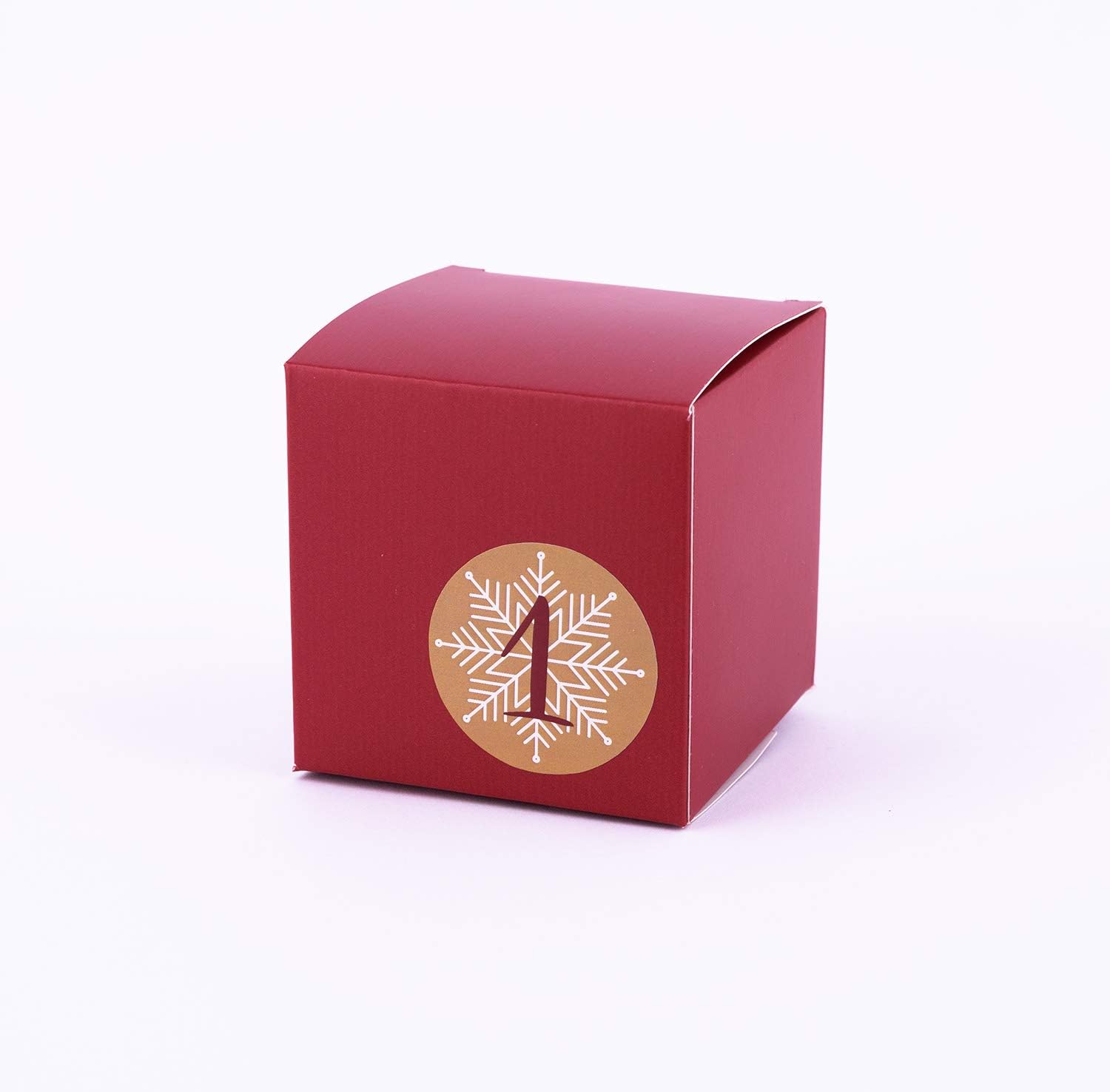 pajoma Advent Calendar 24 Boxes, Boxes for Filling Includes Stickers, Gold - Image 3