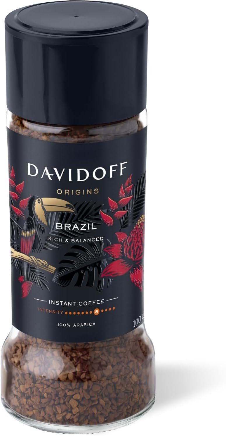 Instant Coffee, Rich Balance Flavor, 100 Grams, Brazil Origins
