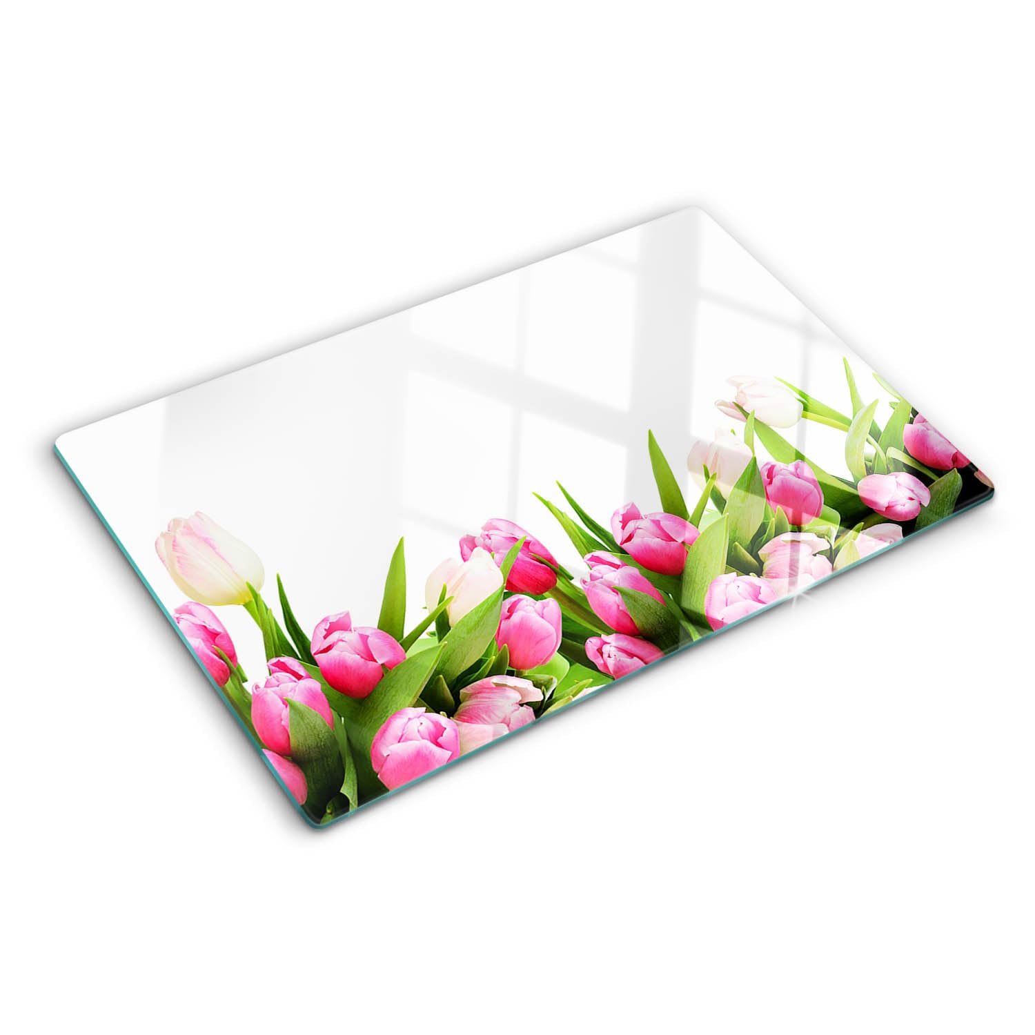 Planche en verre avec bords polis et modernité symétrique