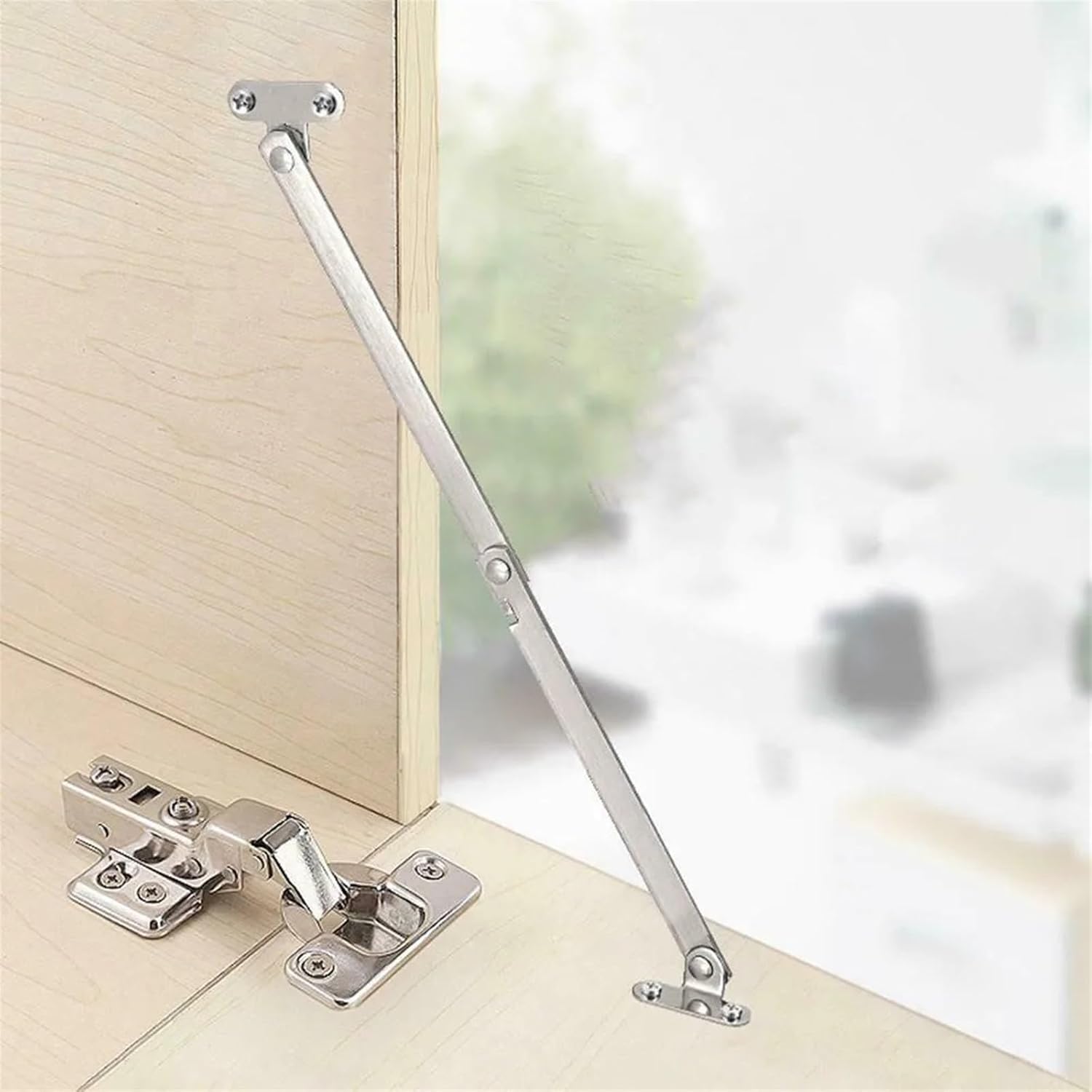 Stays Hinge 2pcs Hinges Folding Support Lid Support Hinge Folding for Furniture Cabinet Lid Support Stainless Steel