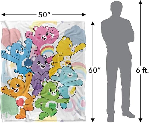 Miniatura 10 de Care Bears - Manta de 36 x 58 pulgadas, manta de Care Bears de tacto sedoso, súper suave