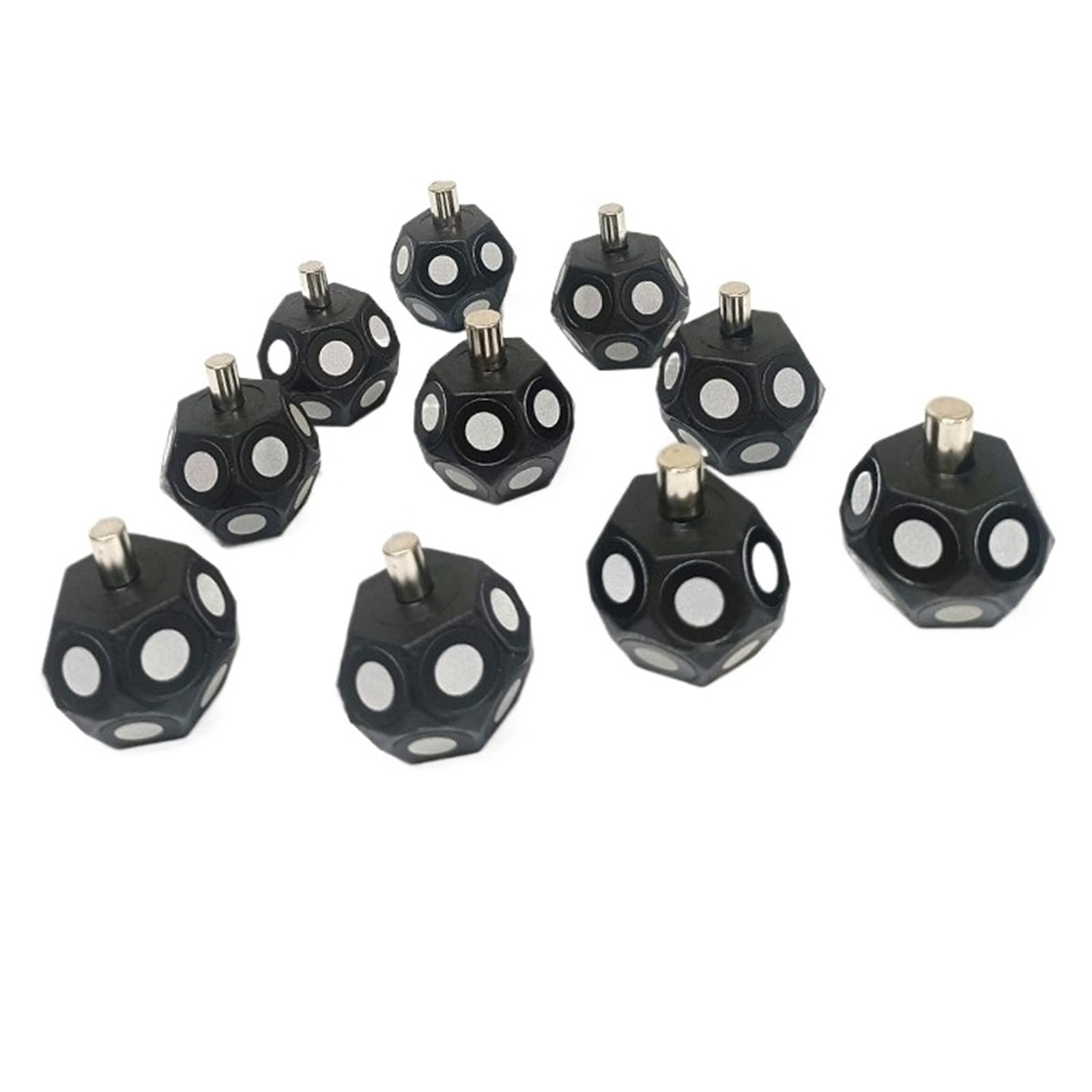 Marker magnetyczny sześciokątna kula skaner 3D punkt docelowy odblaskowe kropki znacznikowe do przemysłowego skanowania optycznego 6MM(20pcs)