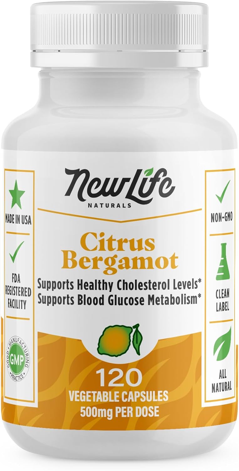 NewLife Naturals Citrus Bergamot Supplements 500 MG for