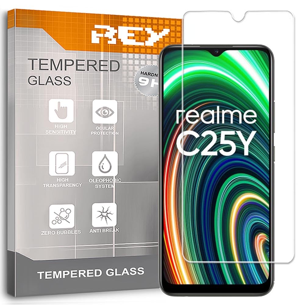 N NEWTOP Pellicola In Vetro Temperato 9H Per Realme C21Y / C25Y (2 Pezzi): Proteggi Lo Schermo Senza Accorgertene