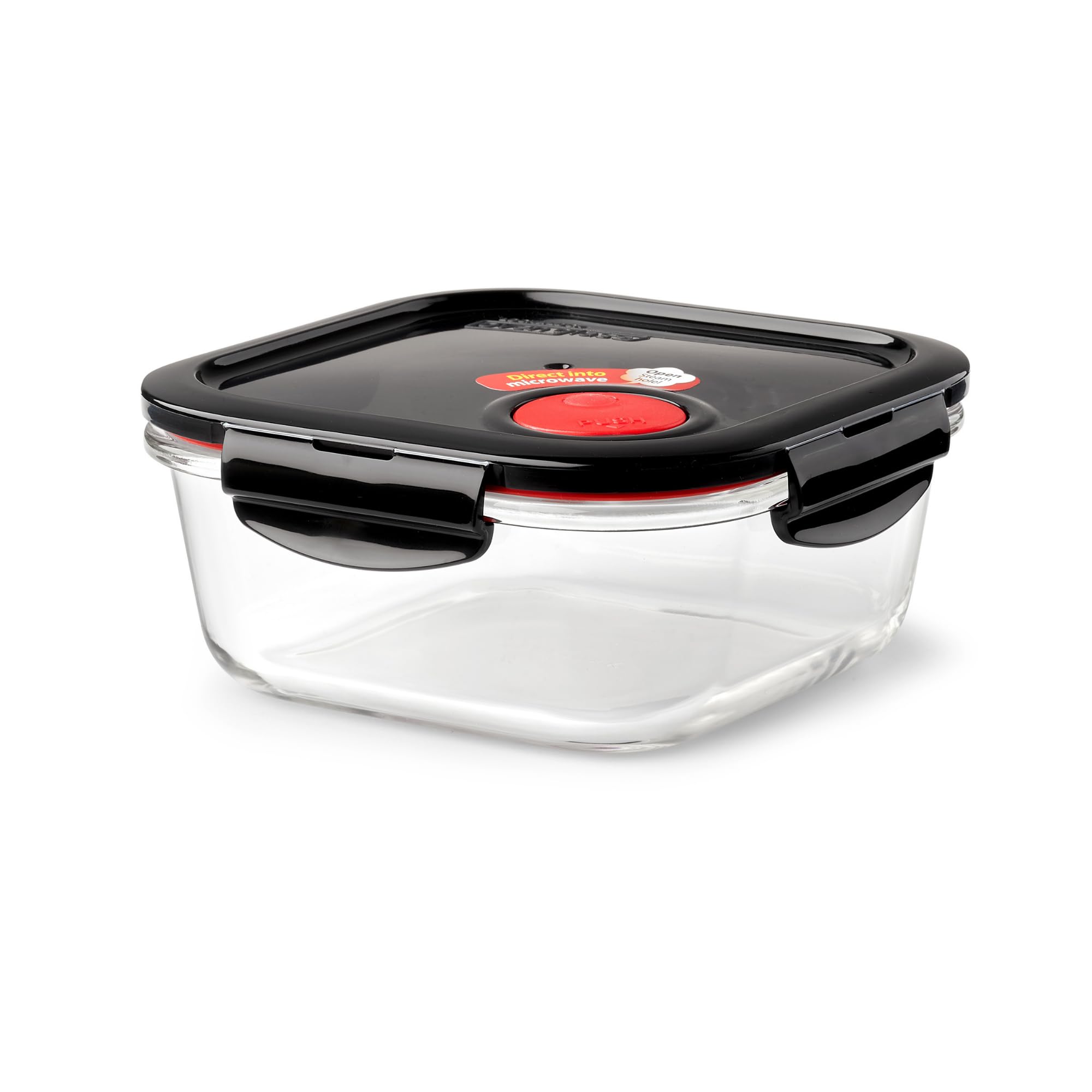 Lock & Lock Frischhaltedose aus Glas mikrowellengeeignet - Oven Glass - Auflaufform eckig mit Deckel für Backofen, Mikrowelle & zum Einfrieren, 750 ml