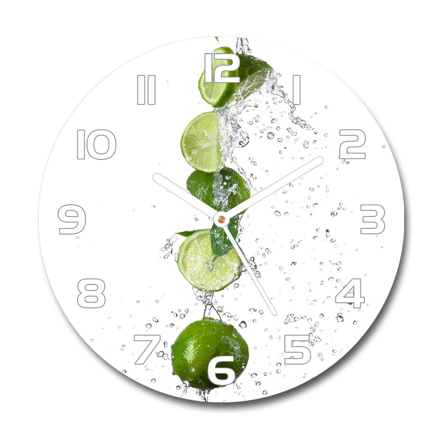Horloge en verre silencieuse Tulup fini les bruits horloge salon design 60x60