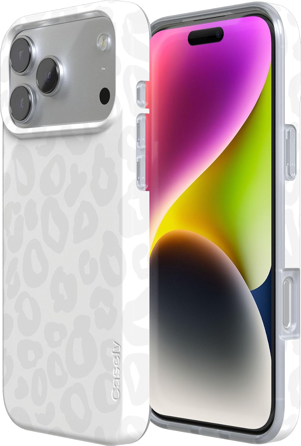 Casely iPhone 17 Pro Case | Into the Wild | White Snow Leopard | Compatible with MagSafe | Classic Ultra Slim Design