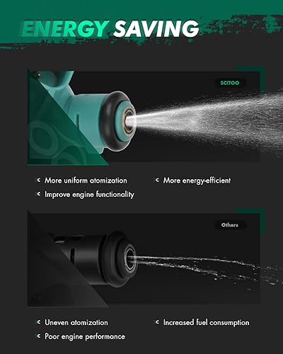 Miniatura 188 de Inyectores de combustible SCITOO de 4 agujeros aptos para 2006-2009 para Volvo para C70 2.5L, 2001-2003 2005-2009 para Volvo para S60 2.4L
