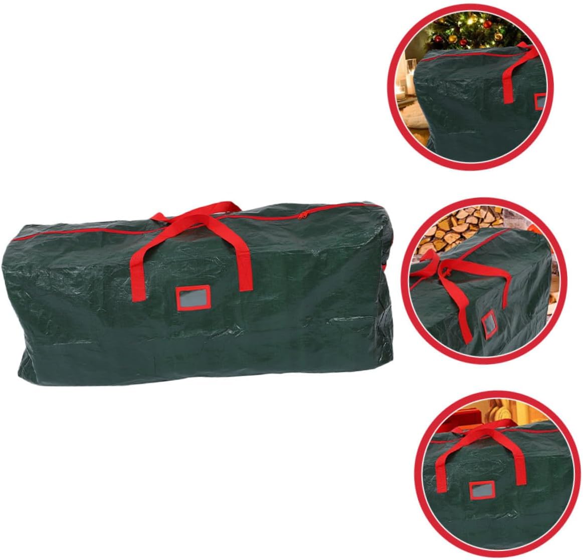 Christmas Tree Storage Bag Large Waterproof Pouch with Handles 165X38X76Cm Dustproof Organizer for Artificial Tree Holiday Storage