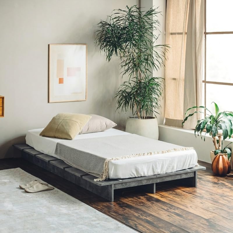 Amazon｜Pure Luxe ステージベッド ローベッド ベッドフレーム