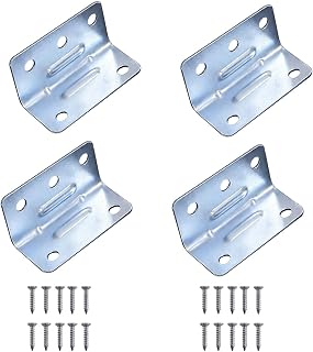 VOLO L Angle Bracket for Wooden Shelf & Furniture Support Heavy Duty Corner Bracket for Wall, Cabinet & Table Reinforcement (12, 40mm x 25 mm, Stainless Steel)