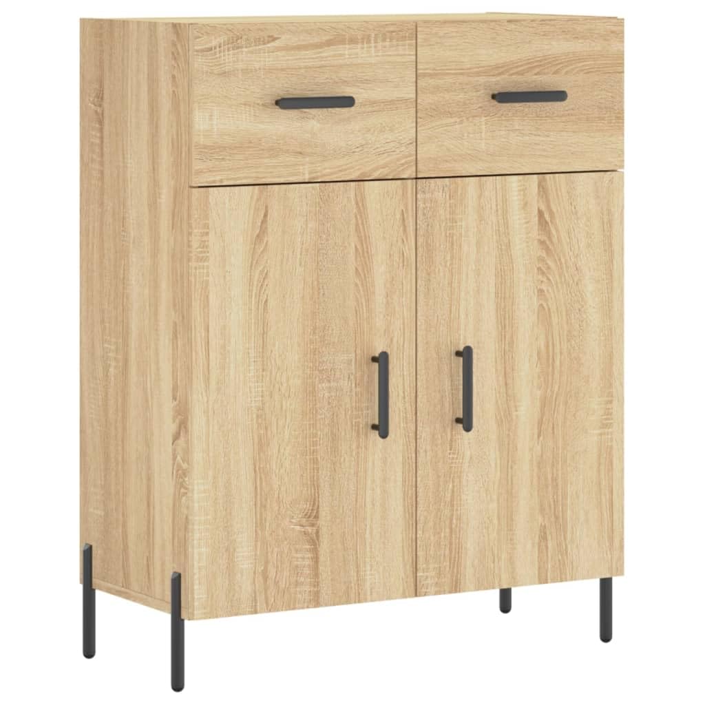 Credenza dębowy Sonoma 69,5 x 34 x 180 cm drewno wielowarstwowe