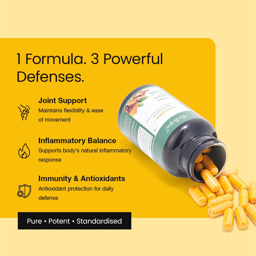 Curcumin Capsules with Piperine and 95% Curcuminoids | 60 N — Amazon image 5