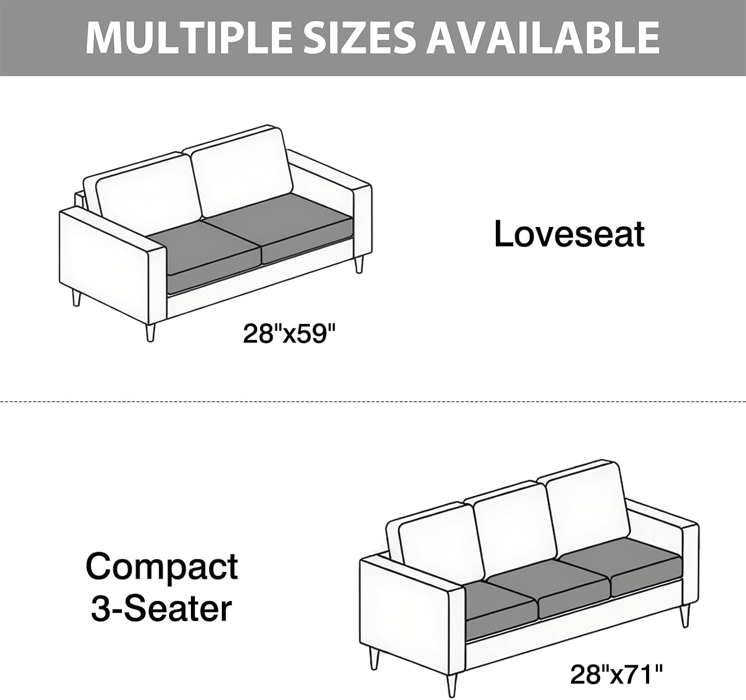 Fixwal Waterproof Dog Couch Cover, Washable Non-Slip Pet Couch Covers for Sofa, Leak-Proof Sofa Protector for Dogs, Pet Friendly Corduroy Furniture Cover (Dark Grey, 27.6" x 59.1")