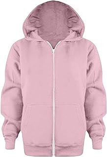 Sudaderas para niños Sudadera Color Sólido Cremallera Chaquetas Larga Sudadera con Capucha Top Mangas Niñas Niños Niños Abrigo y Chaqueta Sudaderas para Niños