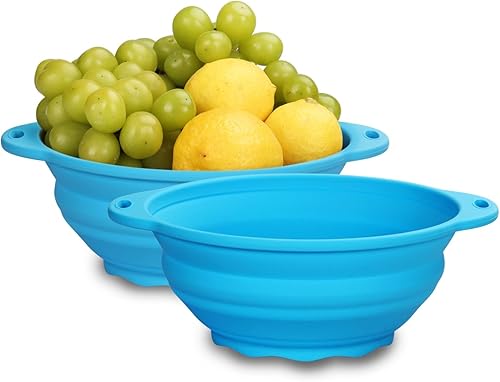 Tazón plegable de silicona para ensalada, cuenco plegable para camping, senderismo, contenedor de almacenamiento de silicona de grado alimenticio,