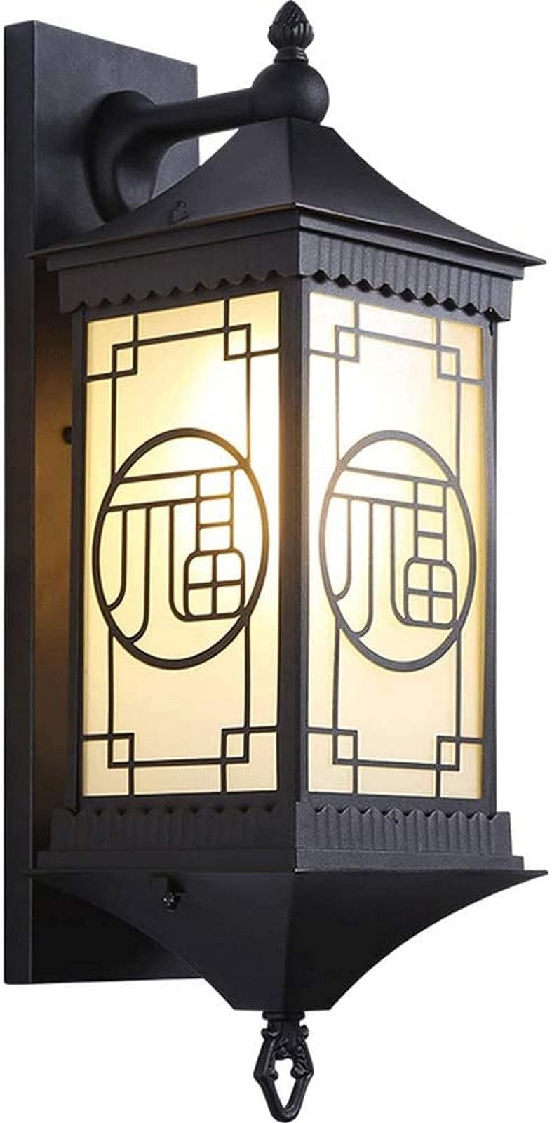 VDOQTLJT Wall Light Outdoor Modern European Villa Garden Gate Glass Lantern Lamp Lawn Antirust Waterproof Post Pillar Sconce LED Lighting Lamps Home Decor Chandelier Cei
