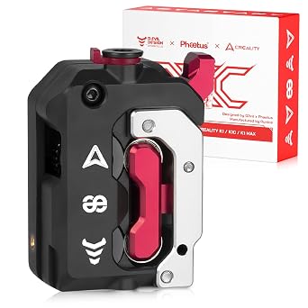 Creality Official K1C/K1 SE Extruder, Upgrade K1 Series DXC Extruder Kit, Innovative Feeding System Reduces Filament Wear by 60%, Plug-and-Play Operation& Built-in Filament Sensor Detection