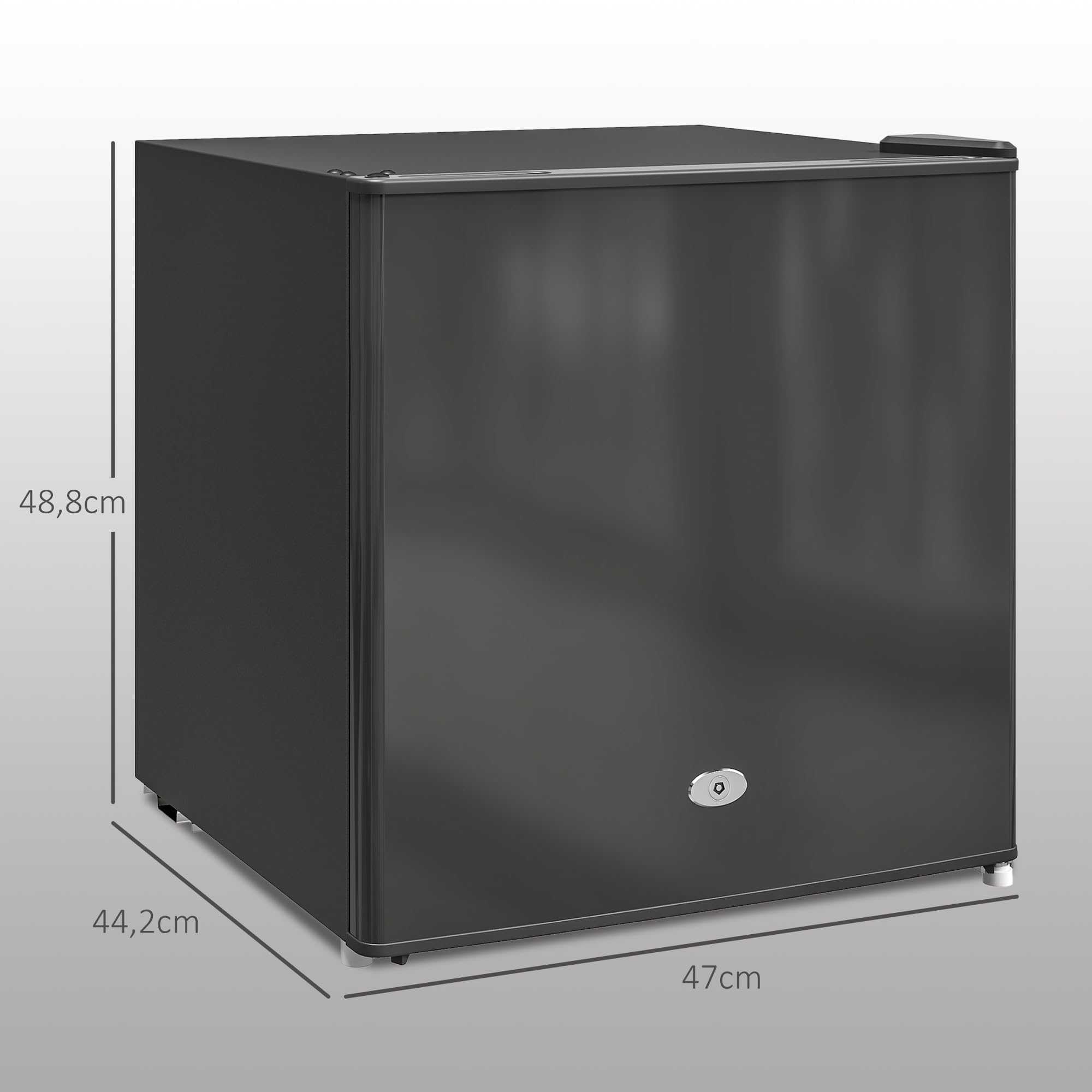 HOMCOM Mini Congélateur 35L 45W 41dB 47x44,2x48,8 cm Noir
