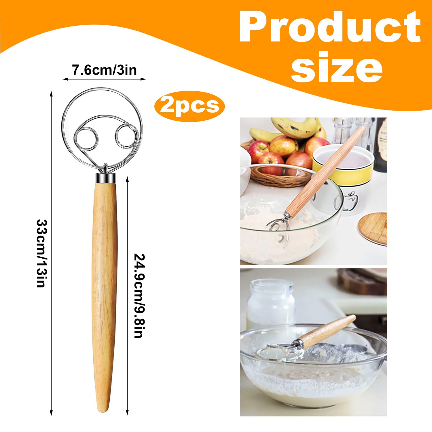 Frusta Per Impasto Danese Di Qualità Professionale,Frusta Per Impasto - Foto 8