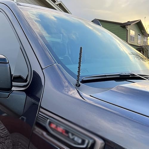 Miniatura 7 de KSaAuto Antena corta en espiral de 7 pulgadas para GM Chevy Silverado 1500 2500 3500 HD Avalanche Traverse Equinox GMC Sierra 1500 2500 3500 Denali