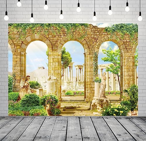 Fondo fotográfico de tela BELECO 5x3ft diseño Grecia miniatura 2