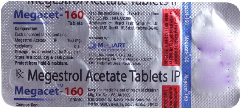 Megacet-160mg - Strip of 10 Tablets