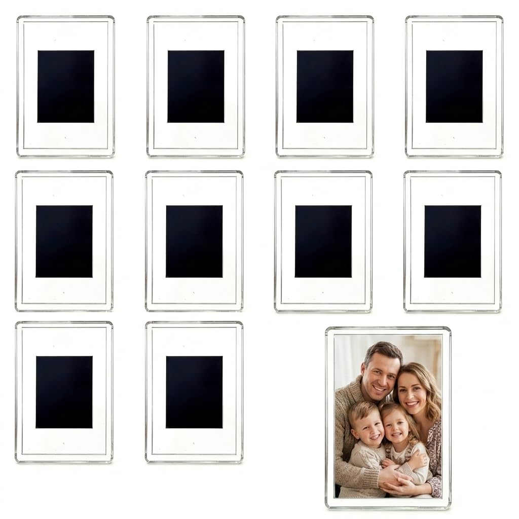 10 Pack Small Magnetic Picture Frames Blank Mini Photo Frame