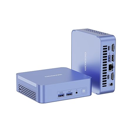 GEEKOM AX7 Pro Mini PC,AMD Ryzen R9-7940HS (8C/16T,up to 5.2GHz) Mini Computers, 32GB DDR5 5600Mhz RAM&2TB PCIe Gen 4 SSD, Mini Desktop Windows 11 Pro, AMD Radeon 780M /WiFi 6E/BT5.2/2.5G LAN