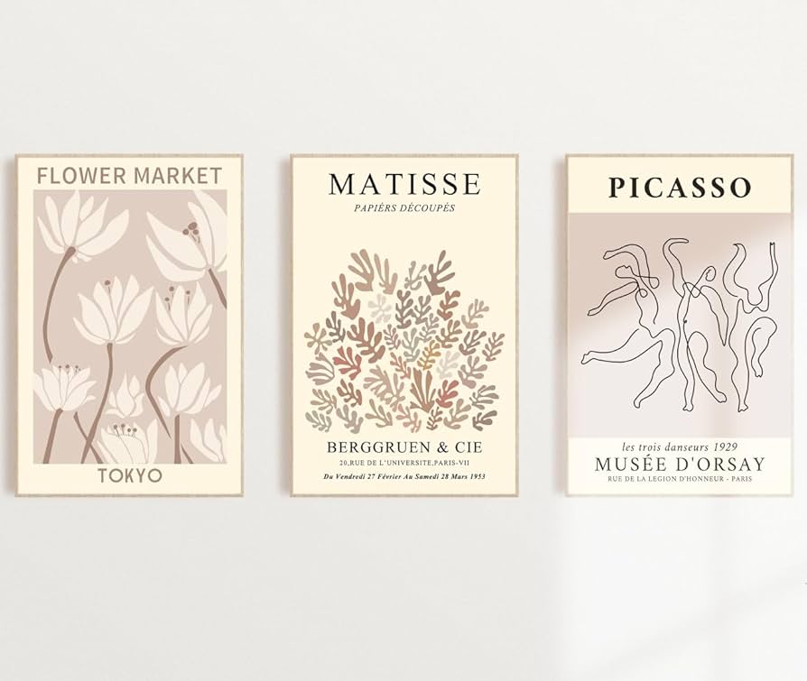 Amazon.com: MINI ZOZI Matisse Wall Art Flower Market Prints