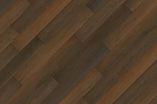 Miniatura 5 de Piso de tablones de vinilo de lujo de muestra cortada de 12 pulgadas  Instalación de clic de bricolaje, capa de desgaste de 40 mil, LVP impermeable