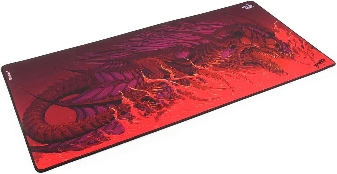 Mousepad Gamer Redragon Infernal Dragon Seiryu Vermelho 880x420