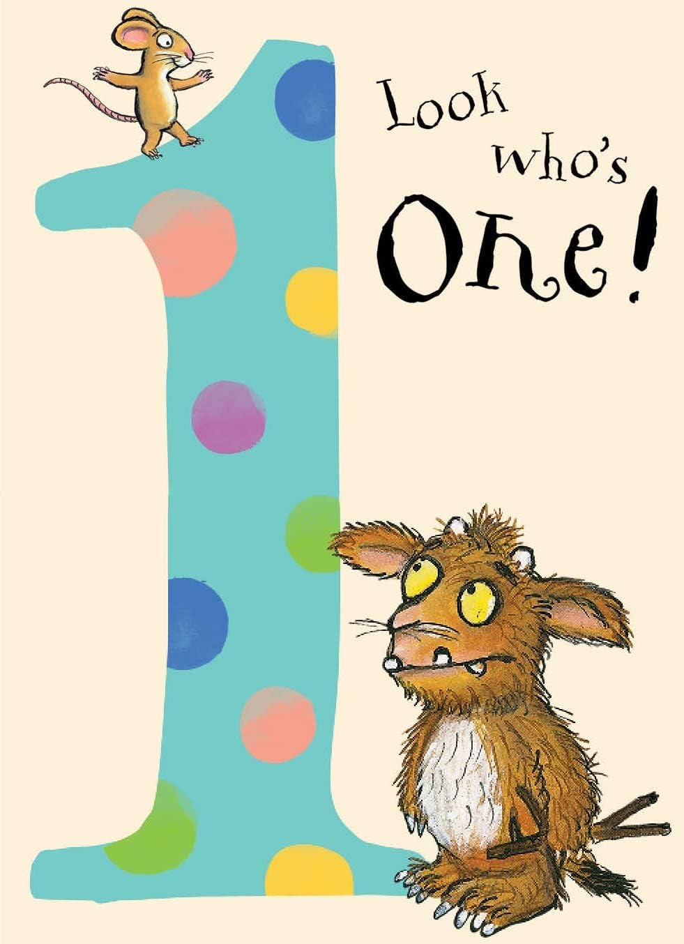 The Gruffalo GR001 "Age 1" Birthday Card