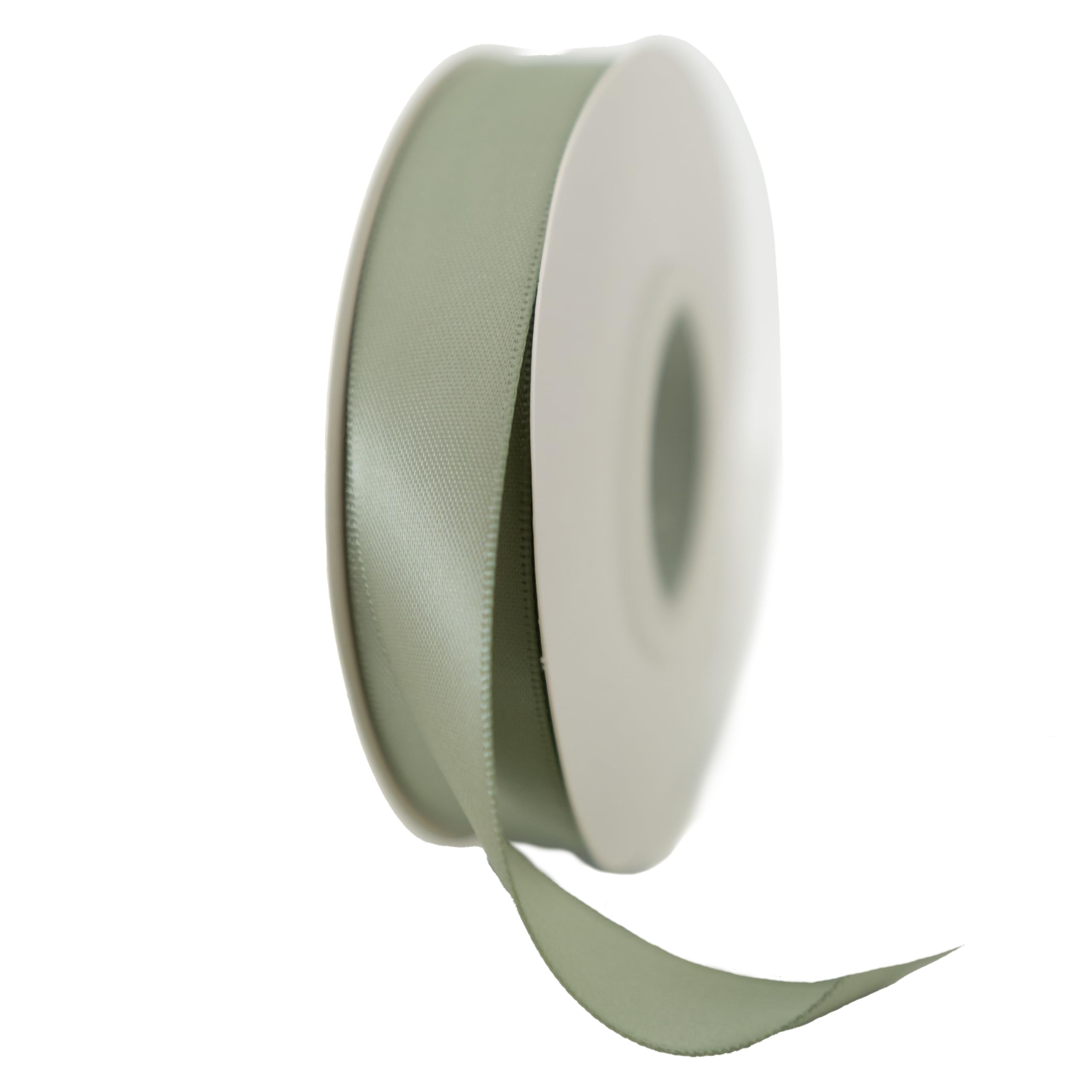 Eleganti Bomboniere Matrimonio/Cresima/Comunione in Soffice Misto Lino/Cotone, Sacchetti Portaconfetti con Gessetti Cuore/Angelo, 25 Pezzi (Salvia)