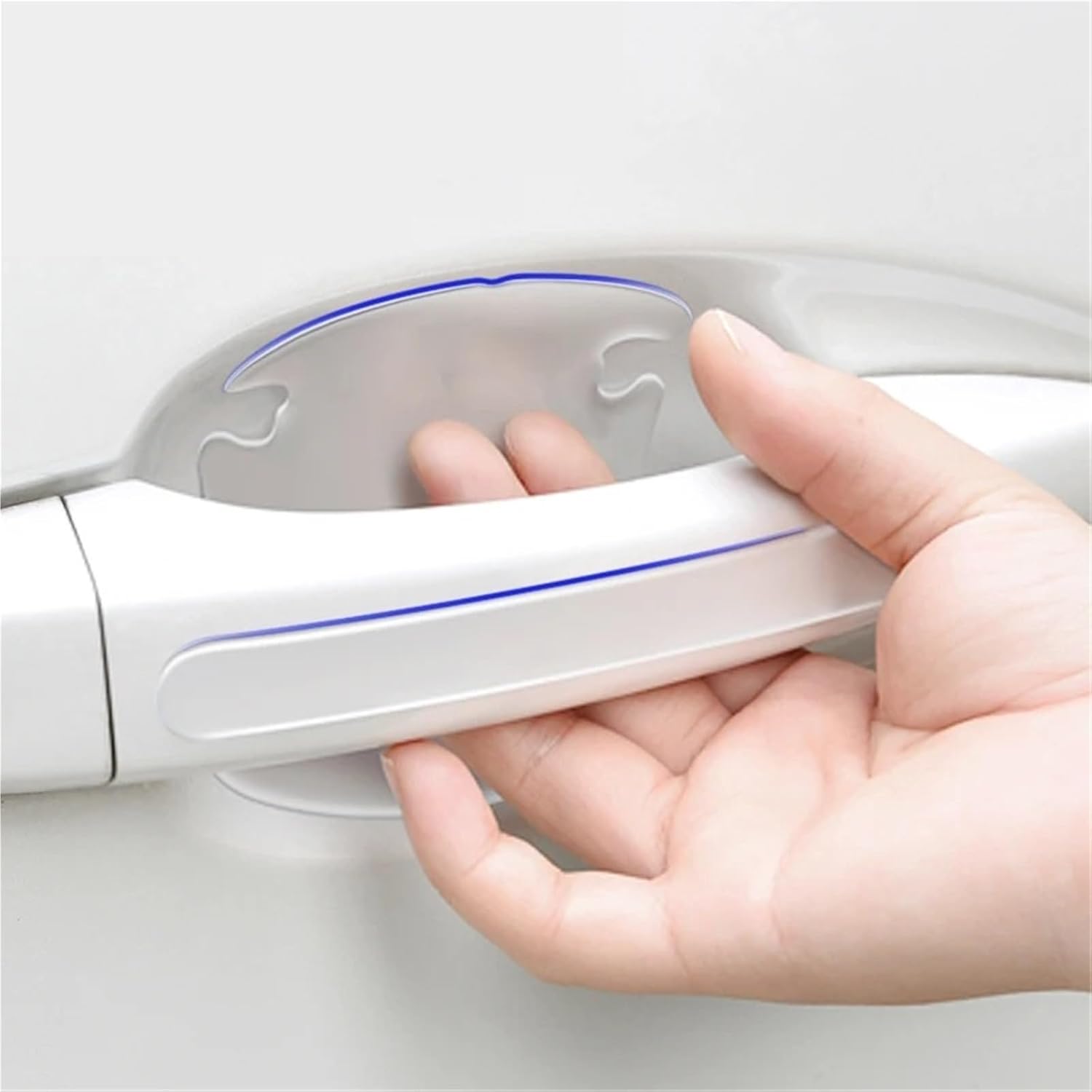 Car Door Handle Bowl AntiScratch Invisible Transparent Sticker 1PCS(Combination 2)