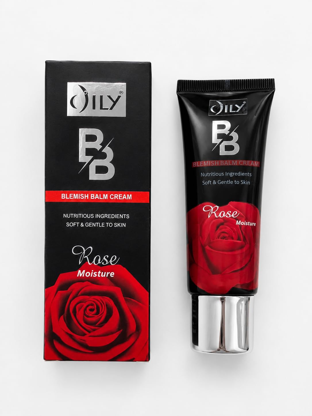 OILY BB Blemish Balm Cream, Rose Moisture, Soft & Gentle, Nutritious Ingredients, Lightweight Coverage, 40ml-picture-12