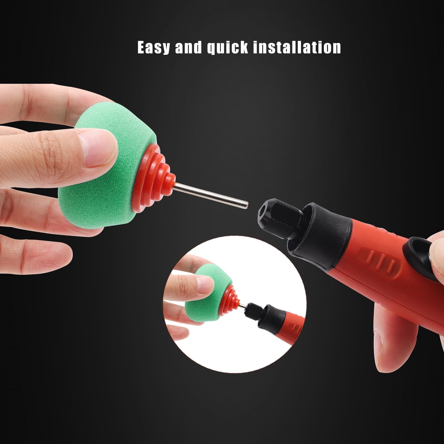 SPTA Mini Buffing Polishing Pads, 15Pcs Car Detail Mini Polisher Foam Pads, Detail Polishing Pads Used on Drill and Rotary Tools, for Small Area Detailing Polishing Waxing, Sealing Glaze - Image 6