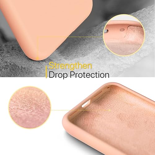 Miniatura 1732 de Miracase - Funda diseñada para iPhone 11 con protector de pantalla, funda de goma de silicona líquida, protección total contra caídas y a prueba