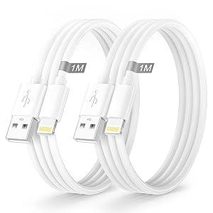 Cavo Lightning iPhone certificato MFi 1m 2 pezzi compatibile Apple